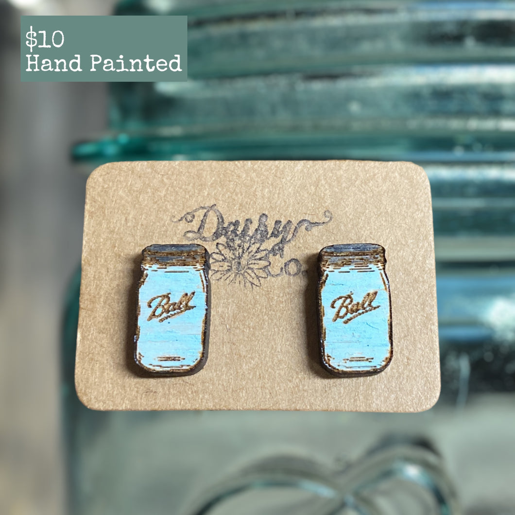 Mason Jar Studs